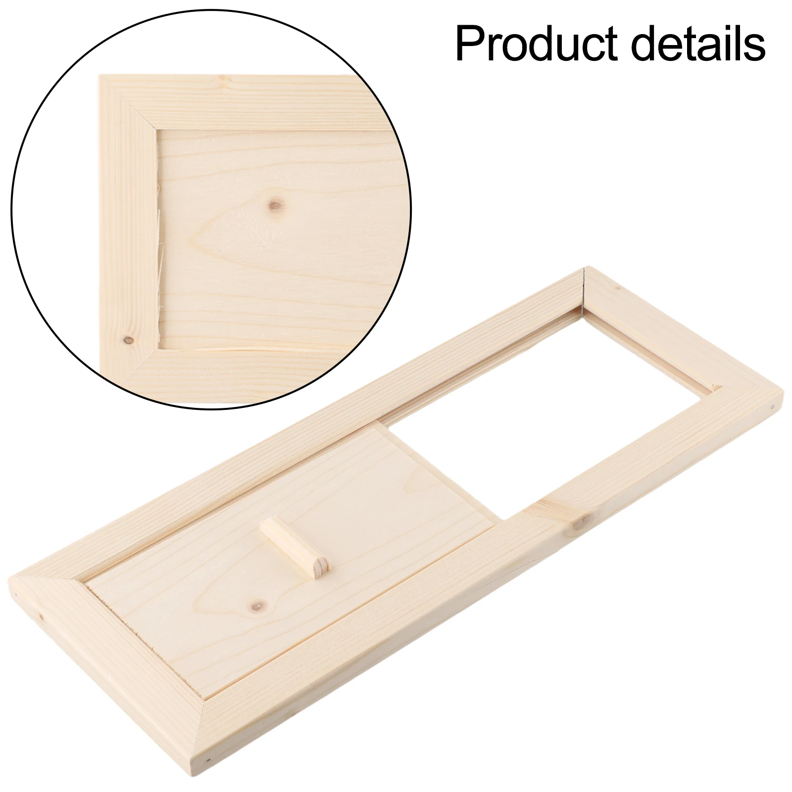 13.38x5.39 Inches Wood Valves Precise Control Of Ventilation Sturdy Material High-quality Craftsmanship Adjustable Air Gap