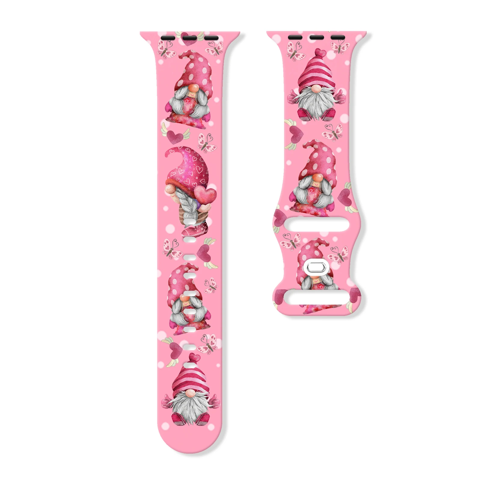 

Dwarf Valentine's Day printed watch strap for Apple Watch 11 10 9 8 Silicone Band Replaceable Bracelet for iWatch 38mm 41mm 42mm