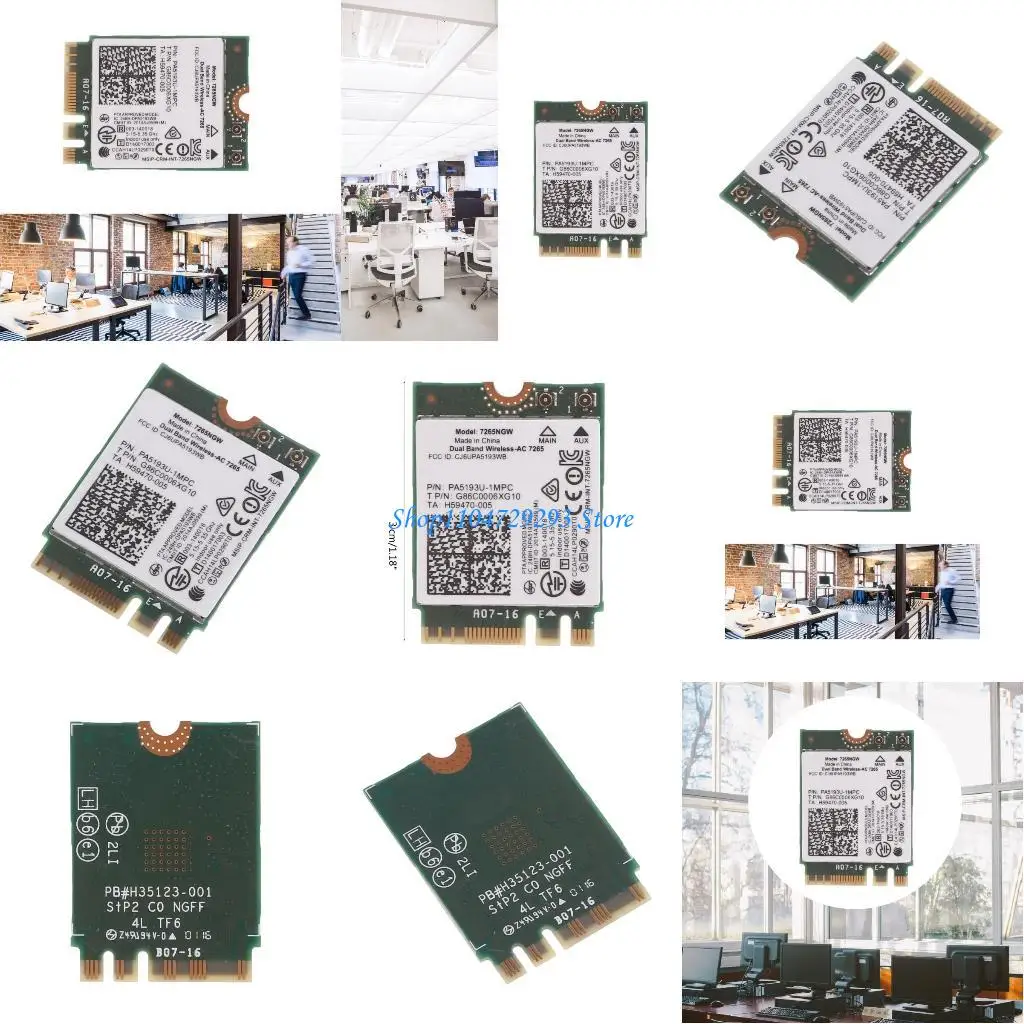 

Y2GD 7265NGW AC2.4 Двудисто -диапазона карта для ноутбуков и рабочих стопов