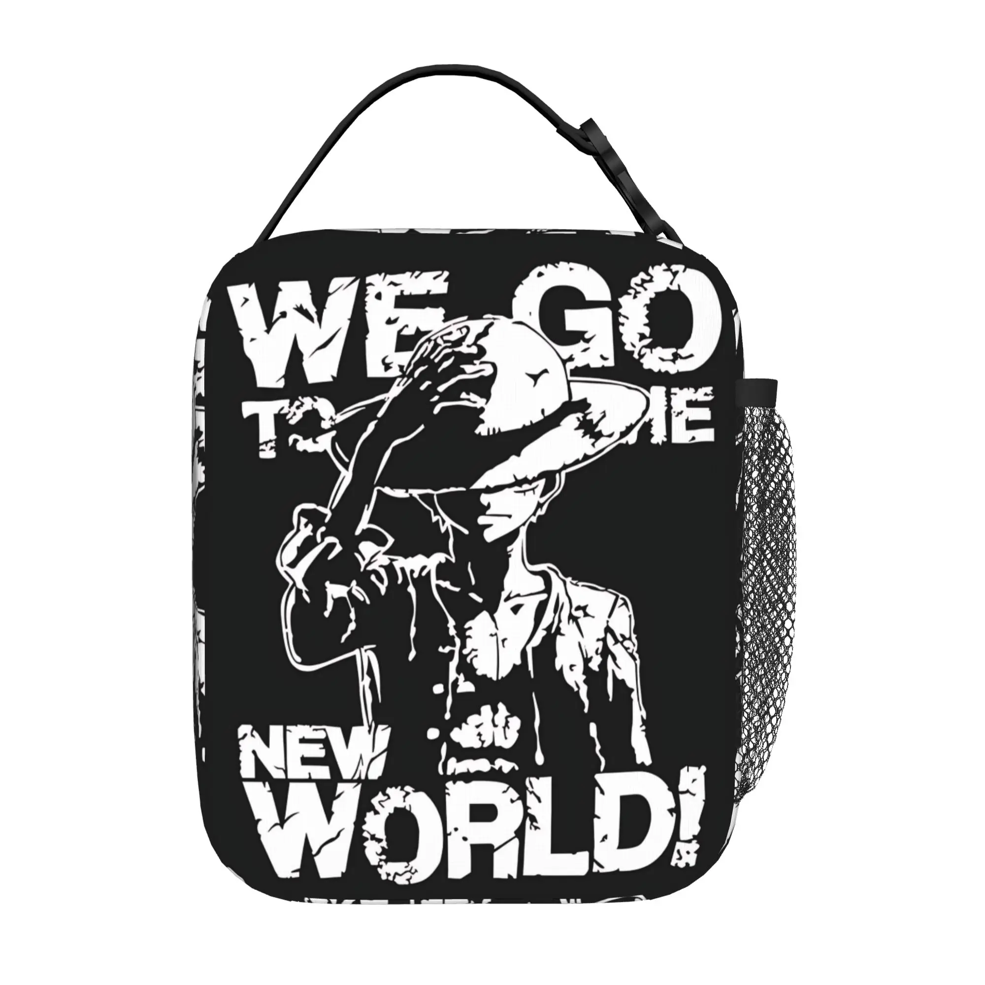 One Piece Anime Luffy Insulated Lunch Bag Insulation Bento Pack Rice Bag  bolsa Student Bento Lunch Handbag Insulation
