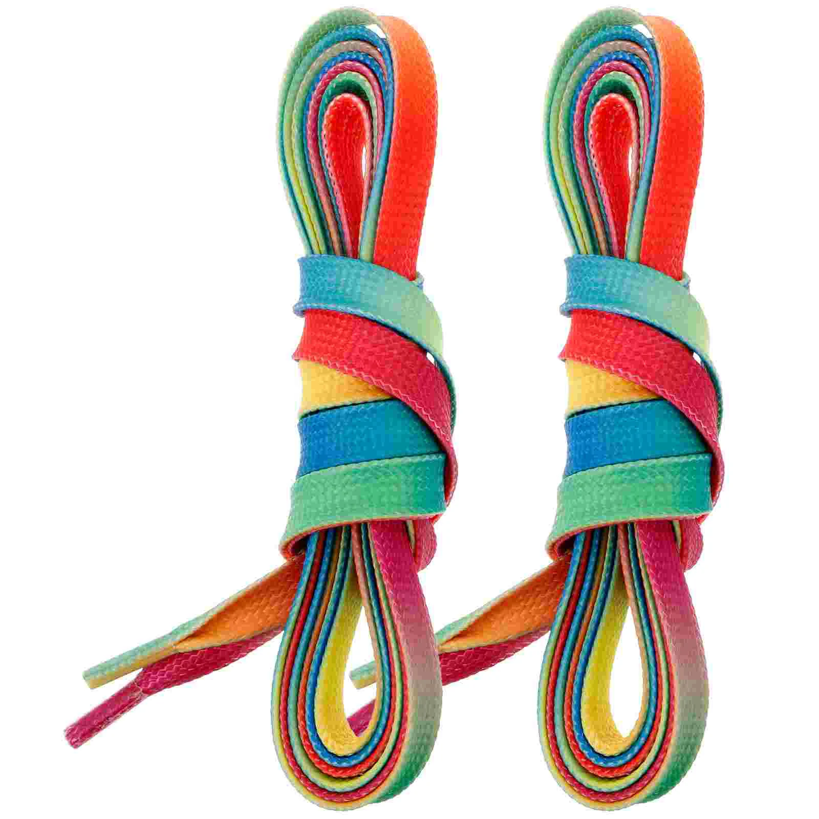 Hockey Shoelaces Skates Professional Fashion Flat Polyester Wax Roller Straps Shoes for Sneaker Decorative