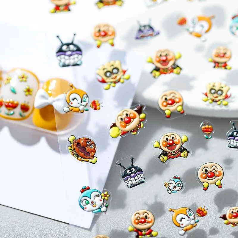 1PCS New 5D Relief Cartoon Nail Stickers Anime Zootopia Stickers For Nails Self-Adhesive Manicure Supplies Press On Nail Decals