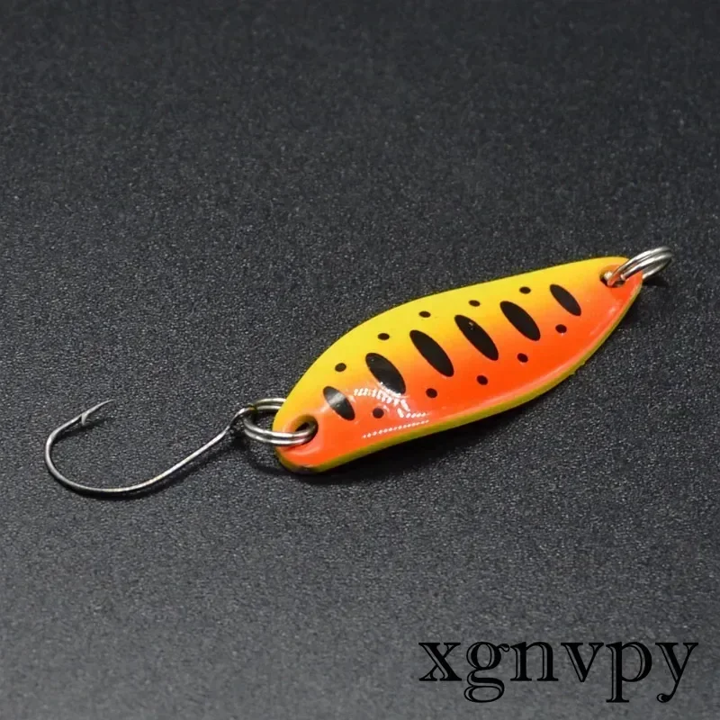 xgnvpy obrotowy Spinner przynęta wędkarska 3.4cm 3.5g łyżka cekiny metalowa twarda przynęta woblery Bass Pesca haczyki z piór jednoczęściowe