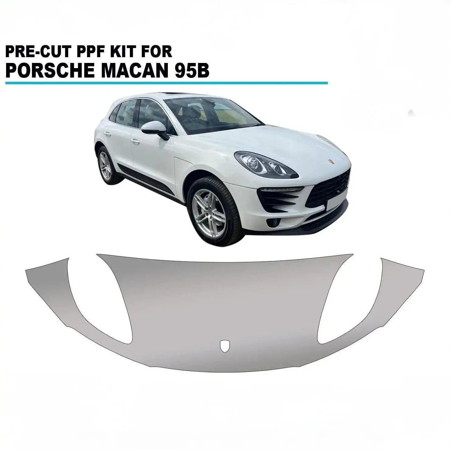 

8.5Mil TPU Bumper Paint Protection Film For Porsche Macan S 95b 2014-2018 Pre-cut PPF Kit Clear Bra Body Anti-Scratch Resistant