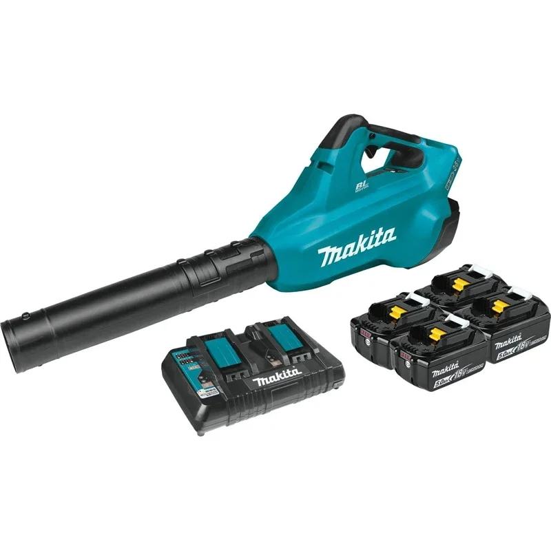 

Makita XBU02PT1 36V (18V X2) LXT® Brushless Blower Kit with 4 Batteries (5.0Ah)