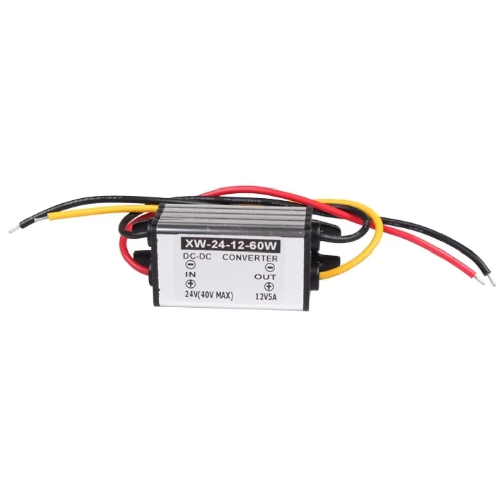 Su geçirmez güç dönüştürücü modülü 24 V 12V 5A 60W DC/DC araba güç dönüştürücü besleme adaptörü regülatörü toz geçirmez darbeye dayanıklı