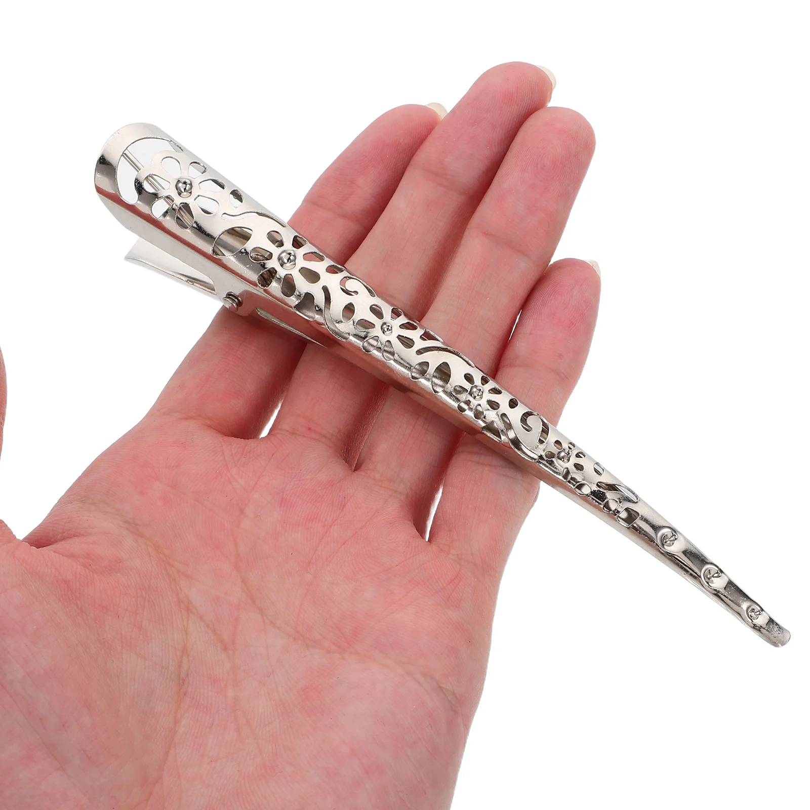 

4 Pcs Hair Hairpin Clip Metal Alligator Girl Fashionable Duck Bill Clips Sectioning