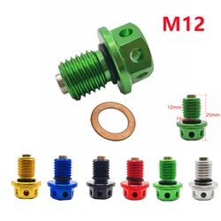 Magnetic Oil Drain Plug Bolt For Kwasaki Z1000 Z650 Z250 Z750 Z800 ER4N ER6N ER6F ZR750 ZX6R 7R 10R ZX11 12R 14R KLX125 110