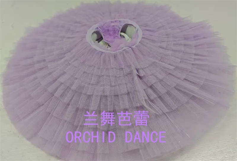 ชุดบัลเลต์นางฟ้าสีม่วงอ่อนสำหรับเด็กหญิง ผู้หญิง และผู้ใหญ่ แบบมืออาชีพ 9 หรือ 12 ชั้น ขนาดสั่งทำพิเศษ สำหรับการแสดง