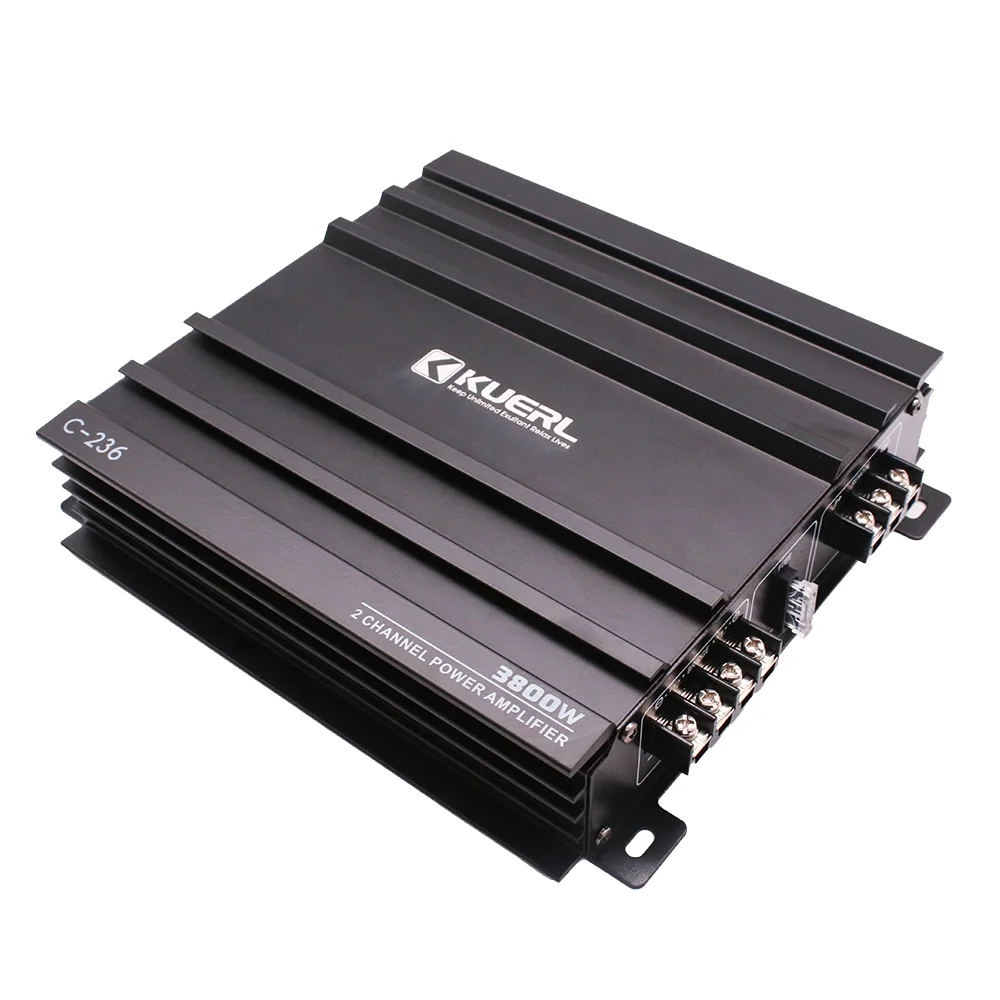 

New Arrival Powerful 2 Channel Car Power Amplifier 2*40W Aluminum Kuerl Car Amplifier