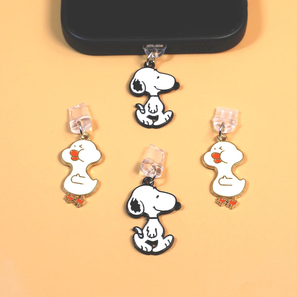 Cartoon Cute Dog Duck Phone Dustproof Plug DIY Phone Pendant Pendant Suitable for iPhone/or Samsung Type-C Port Phone Accessorie