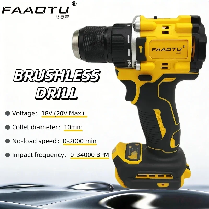 FAAOTU 805 Brushless Cordless Drill, Heavy-Duty Power,Same Reliability as DW for All Projects Suitable for DW battery NO battery