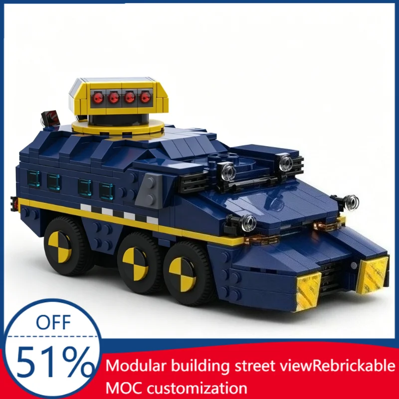 

663PCS MOC Suppressor UPV Armored Vehicle Model Custom Building Blocks DIY Educational Assembly Toy For Collection Display Gift