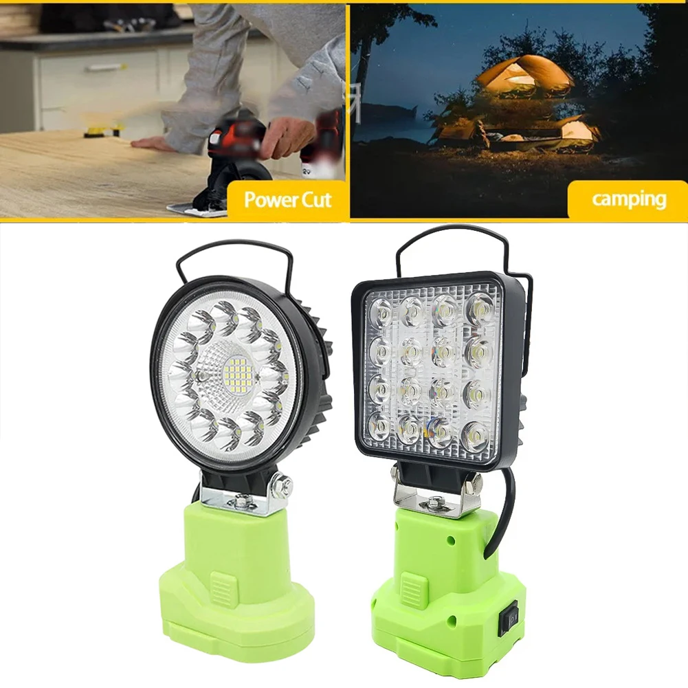 

LED Garage Lighting 18V Battery Spotlight Indoor Outdoor Tasks Outdoor Durability Versatile Lighting Applications