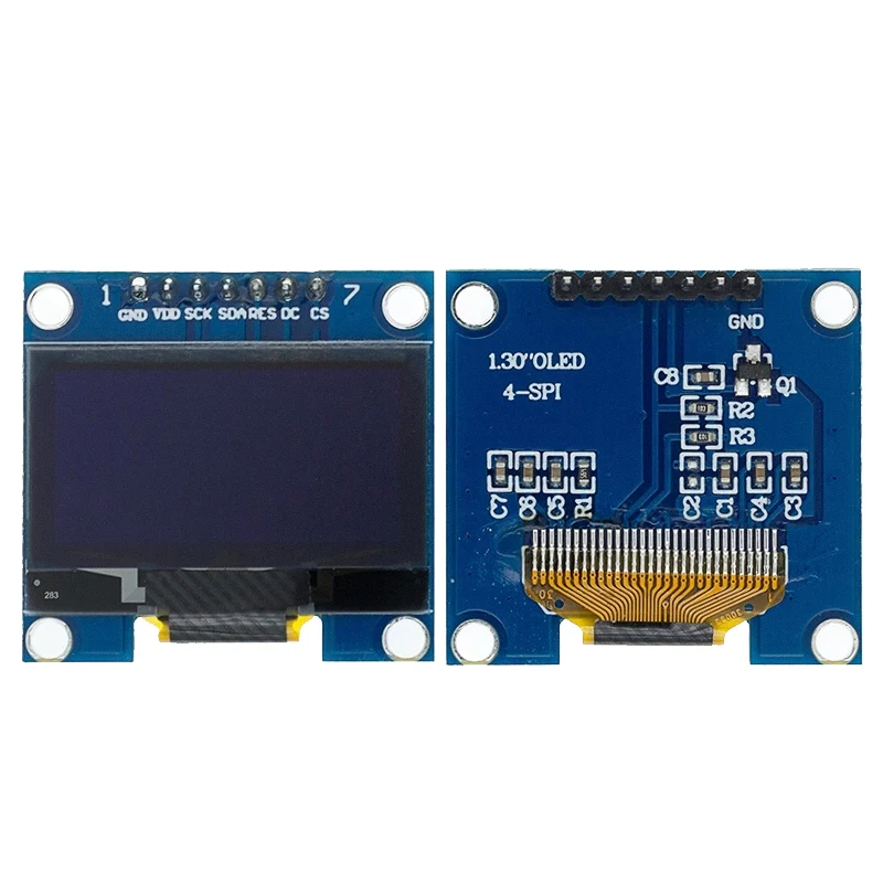 1.3&quot OLED Module 1.3 inch Display Module White/Blue 128X64SPI/IIC I2C Communicate Color 1.3 Inch OLED LCD LED Display Module