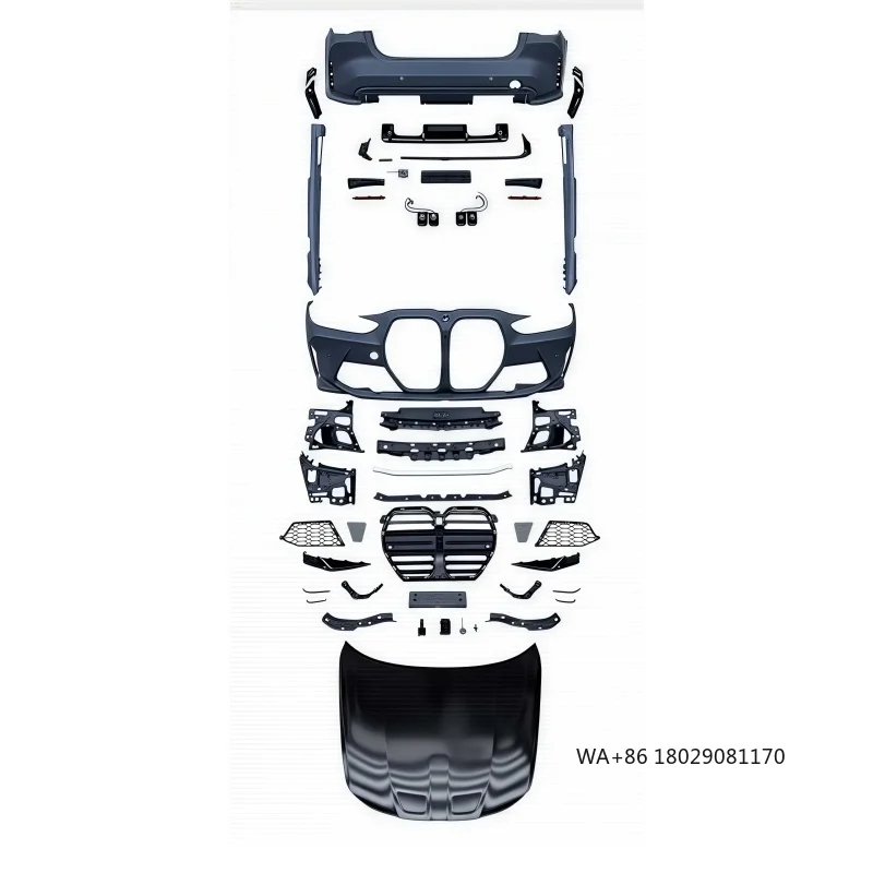 

Подходит для BMW 4-й серии G22G26, модифицированный широкий корпус M4, большой объемный передний бампер, решетка, капот, крыло, задний бампер