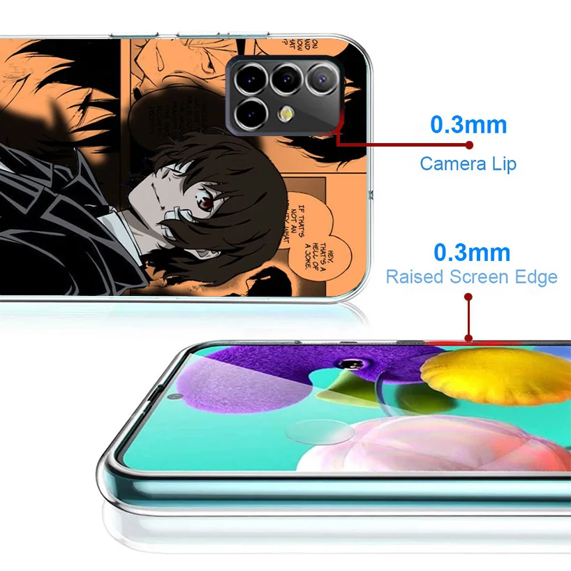 Bungo Stray Dogs Manga Phnoe Case for Samsung Galaxy A15 A55 A35 A25 A14 A54 A34 A24 A13 A53 A33 A23 A52 A12 A32 A22 A04S A03S A