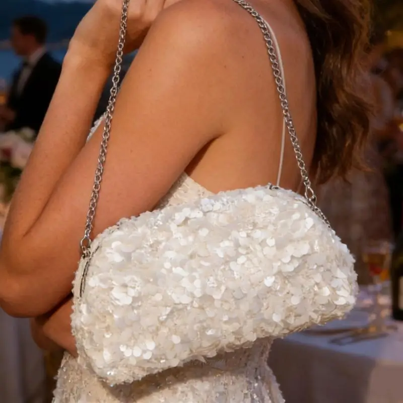 

X5XA Stylish Dinner Bag Color Matte Glitters Evening Bag Handbag Shoulder Crossbody Purse For Parties And Work