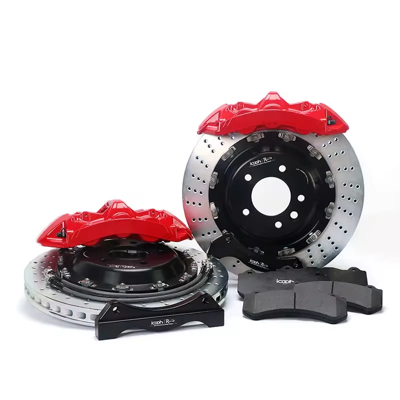 

6-piston large brake caliper kit for car brake system modification and upgrade, suitable for BMW F30/E90/E92/E93