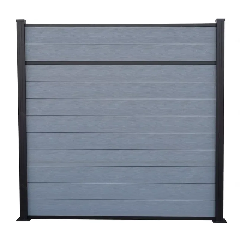 Modern Style Wood Plastic Composite Fence Outdoor Decorative WPC/PVC Fence Panels