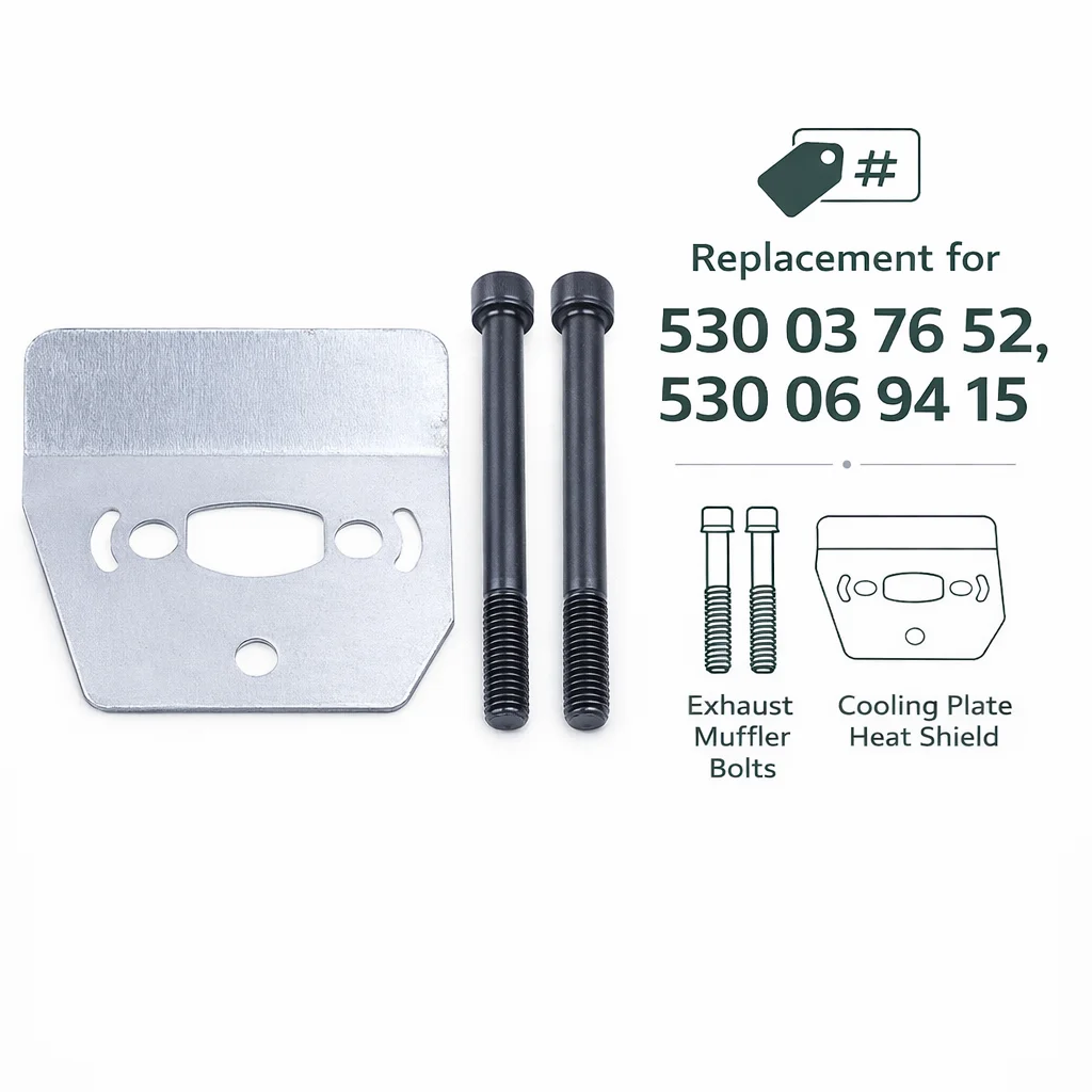 Exhaust Muffler Bolt Kit Heat Shield For Husqvarna 136 136LE 137 137E 141 141LE 142 142E Chainsaw 530037652 530069415 Parts Kit