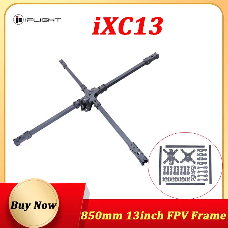 

IFlight iXC13 850mm 13 inch X-CLASS Ture X FPV Racing Frame W / 10W LED Light/ 36V 48V to 12V 10A Step-down Module for RC Drone