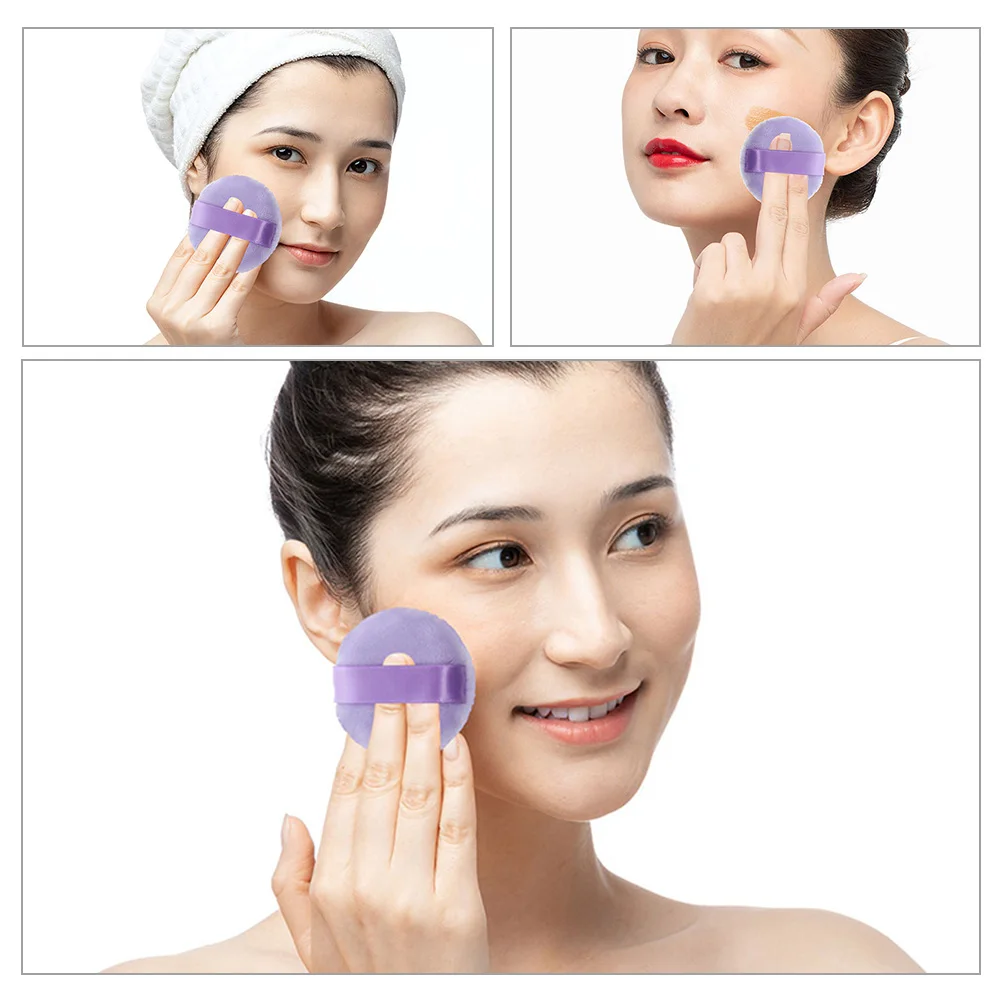

4pcs Cotton Soft Face Applicator For Foundation Loose Powder Pressed Concealer Makeup Pads Round Lift Blending Tools