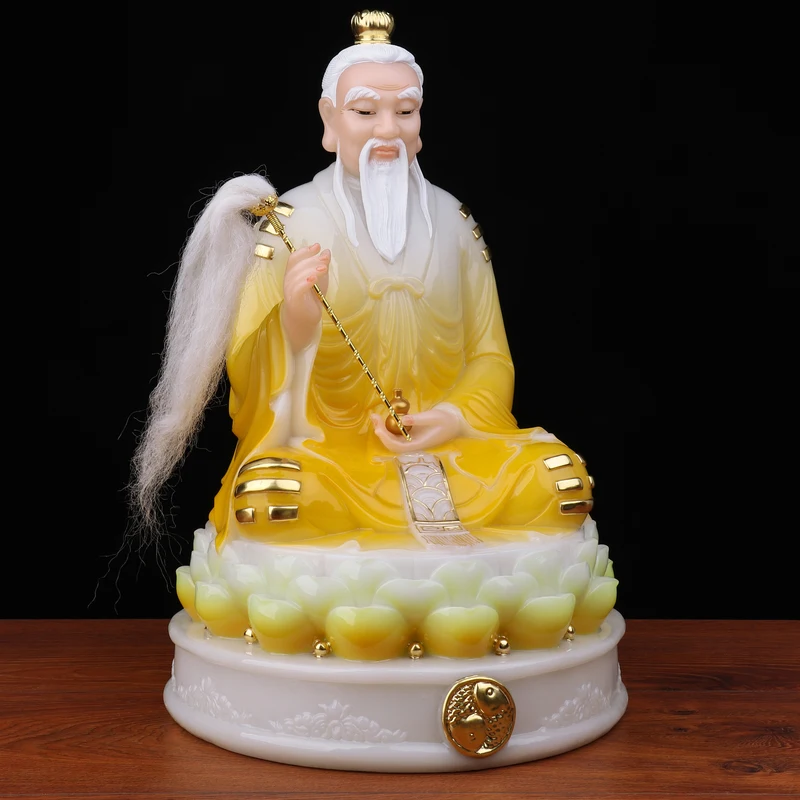 Buddhism Taoism Worship Patron saint Southeast Asia Propitious Prosperity TAI SHANG LAO JUN BUDDHA God jade FENG SHUI statue
