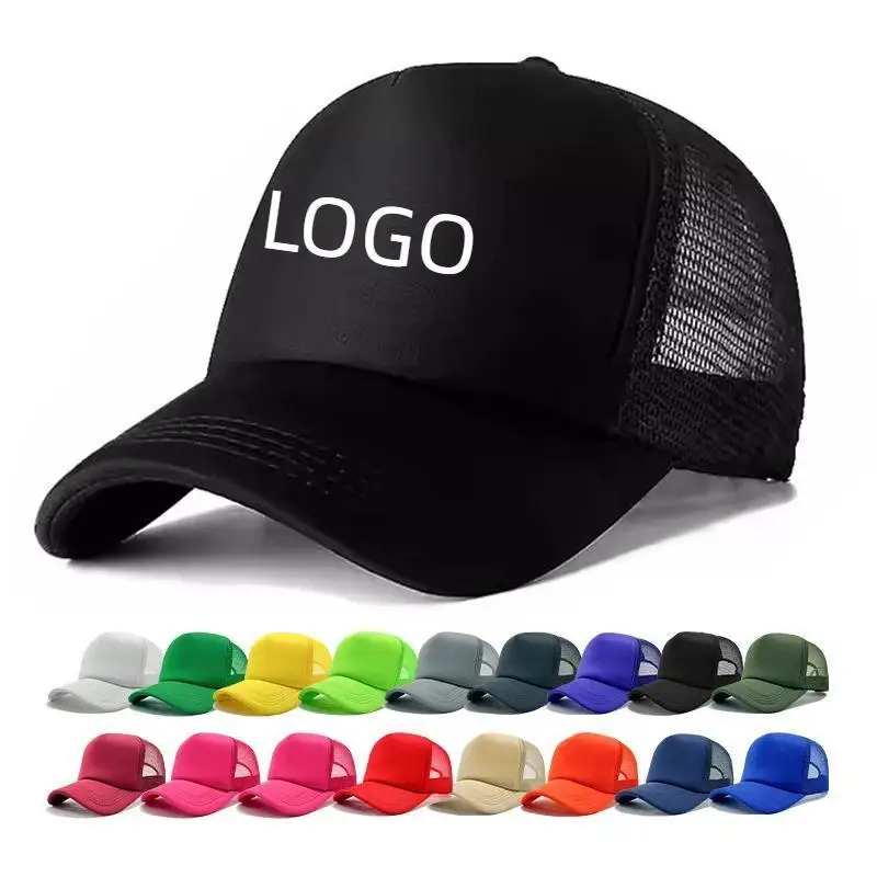 Summer Men's Sponge Mesh Cap Personalized Custom Print Logo Women's Event Baseball Truck Driver Competition Design Pattern Hat