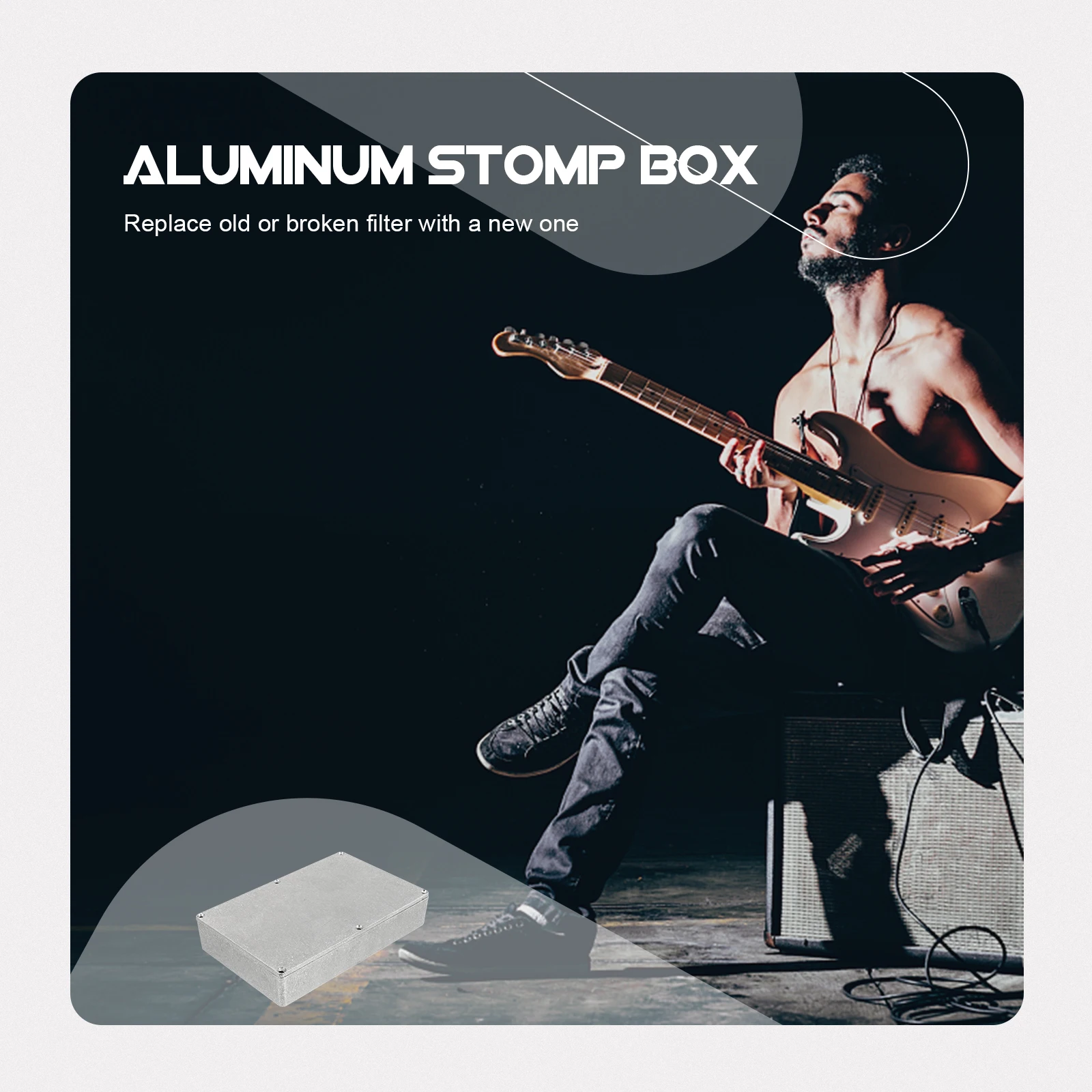 

Effect Aluminum Box Guitar Accessory Enclosures Silver Board Case