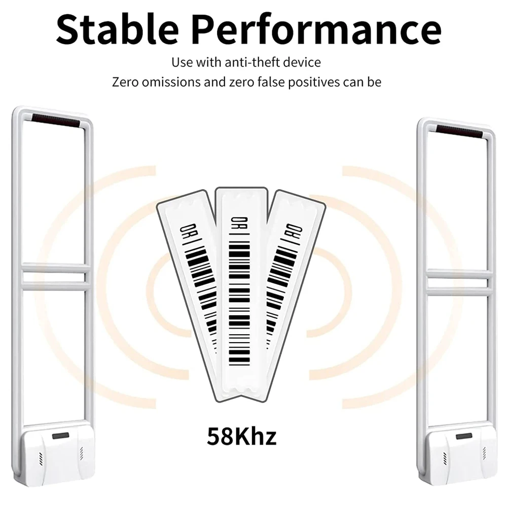 58khz AM identyfikatory miękkie etykiety z fałszywowymi kodami kreskowymi dla sklep detaliczny EAS System antykradzieżowy samoprzylepny etykieta DR