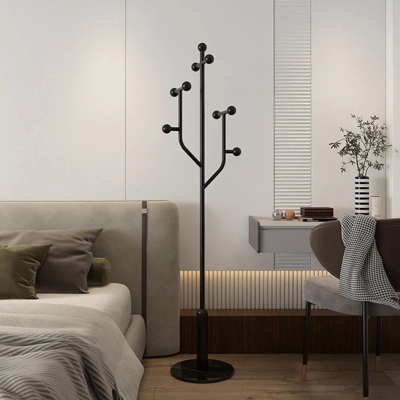 Light luxury coat rack floor-to-ceiling bedroom home high-end entrance vertical simple entrance living room wrought iron corner