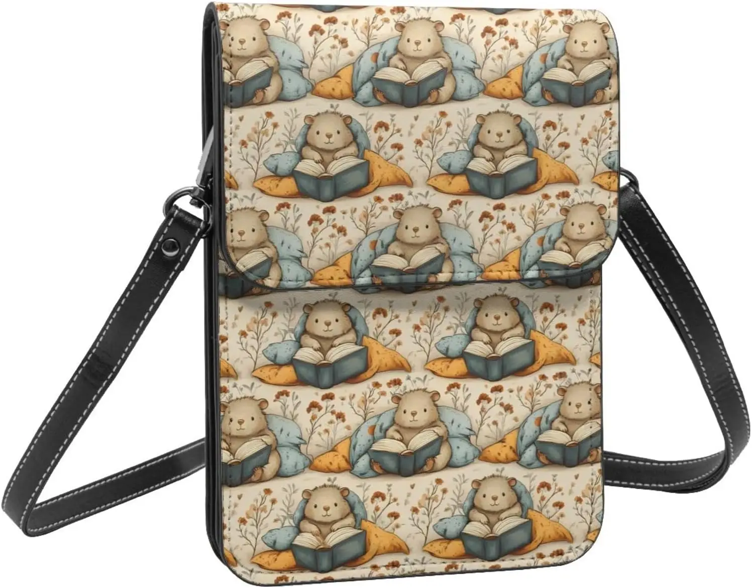 الاستوائية هاواي النيون أوراق النخيل الجلود حقيبة الهاتف محفظة كروسبودي حزام قابل للتعديل محفظة الموضة للنساء #3