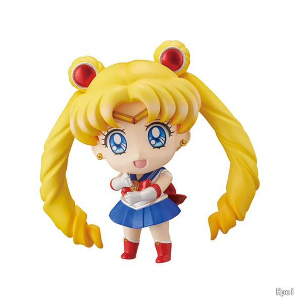 5 Stuks Anime Matroos Maan S Figuur Cartoon Figuarts Mini Kaiou Michiru Tomoe Hotaru Meiou Setsuna Speelgoed Voor Meisjes Model Cadeau Poppen