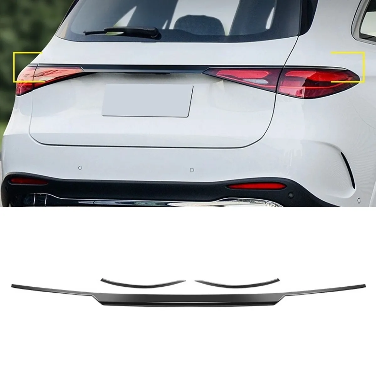 

For Mercedes Benz GLC300 GLC260L 2023-2025 Trunk Trim Strip Tailgate Decorative Strip Modification Tunning Part