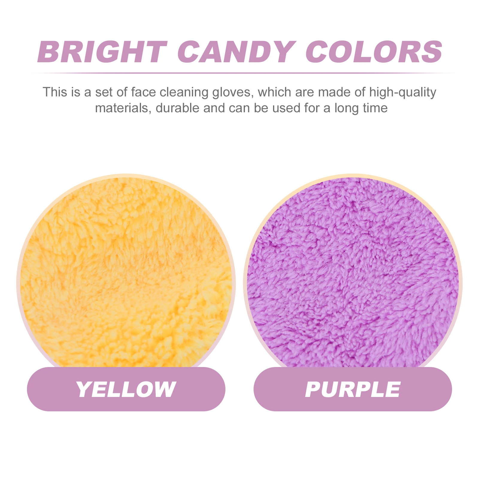 2 Pcs Face Cloth Glove Facial Gloves for Cleansing Mitts Makeup Remover Cleaning Mitten