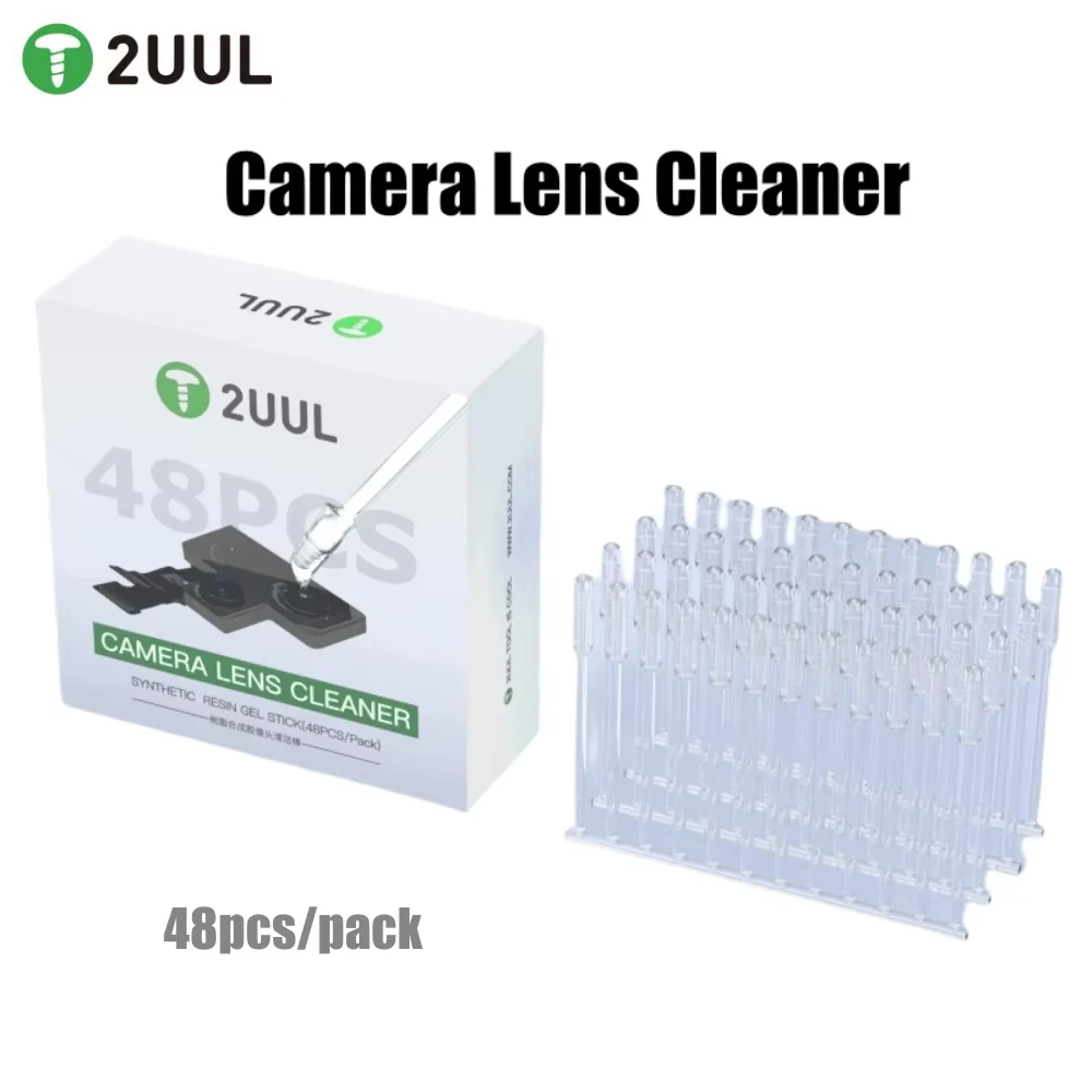 2UUL  CL21 Camera Lens Cleaner 48pcs/pack Synthetic Resin Gel Stick for iPhone Android Camera Lens Dust Fast Clean No damage
