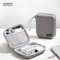 BOONA Hard Laptop Power Supply Organizer Case Travel Carrying Power Source Mouse Case Electronic Accessories Bag for MacBook