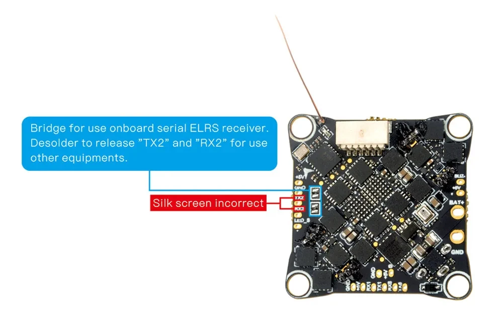 HappyModel Crazy F405 HD ELRS 1-2S AIO FC / SuperX HD ELRS 1-2S AIO FC ELR / Crazybee F4 Lite 1S FC / Elrs F4 2g4 Aio 5 in 1 FC