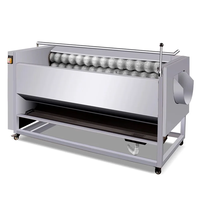 

Automatic commercial soil cleaning roller cleaning and peeling machine for vegetables and fruits