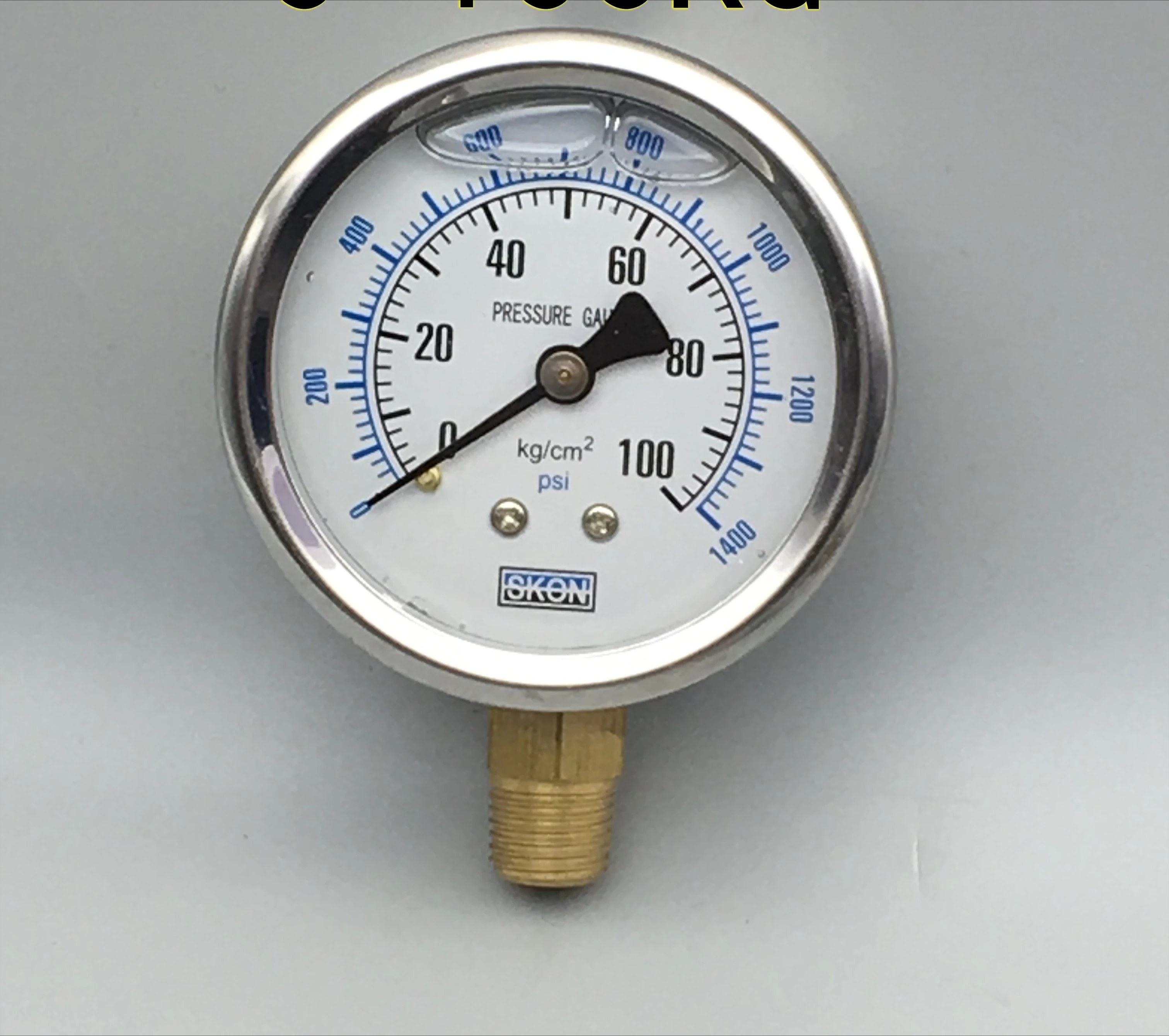 Stainless steel shockproof and seismic resistant pressure gauge YN-60 0-10 100 250 400KG oil pressure hydraulic gauge 1/4PT