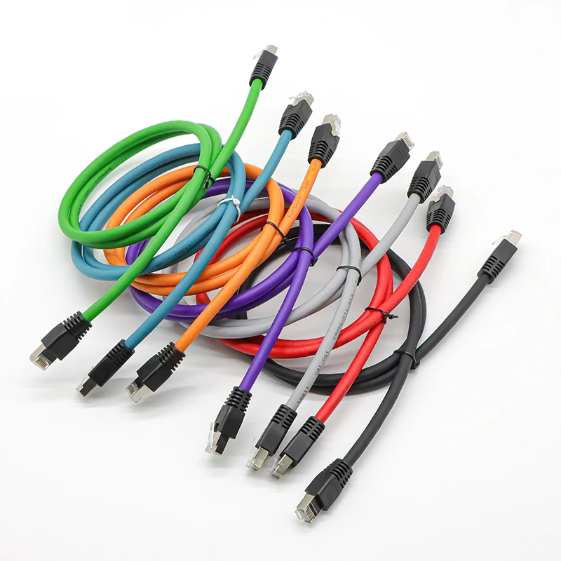 

Multi-color options Rj45 Network Cable SFTP CAT6 1M Industrial Ethernet Ethercat For Profinet Cable