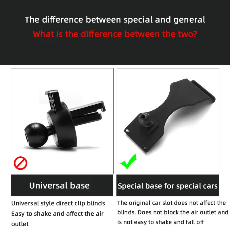 Car Phone Holder Base For Mercedes Benz ML A R B C E S CLS GLA CLA GLC GLS V260 Vito Wireless Charging Stand Mobile Gravity Base - Image 3