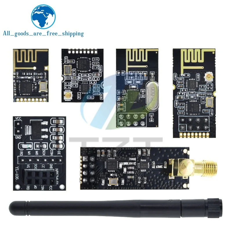 Модуль беспроводной передачи данных TZT NRF24L01 + 2,4G 2,4 ГГц NRF24L01 обновленная версия NRF24L01 + PA + LNA 1000 метра для Arduino