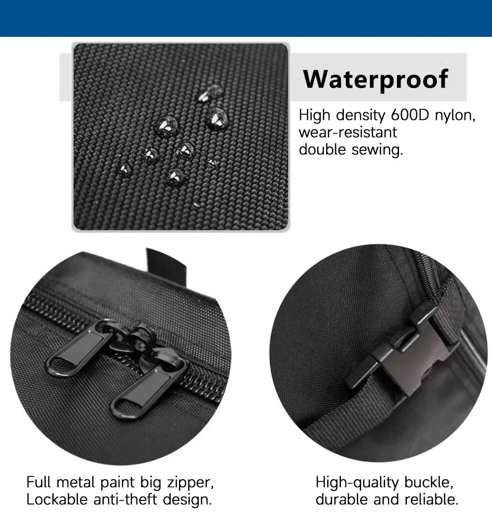 Große Faltbare Wasserdichte Reisetasche Langlebige Handgepäcktasche Platzsparendes Design für Gepolsterte Koffer – Detail 12
