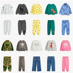 Jongens Meisjes Sweatshirts Kind Broek Sets 2024 Mini Rodini Meisjes Trainingspak Kostuum Baby Tops Outfit Set Kids Top En Bottom Set