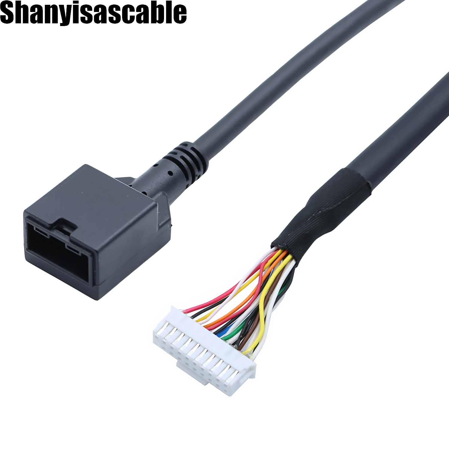 0.5M High Speed HDMI E type 19P female black molding to wireharness 20P 2.5PH Housing video switch cable