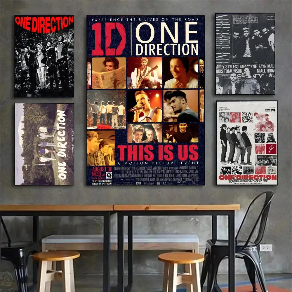 band pop One Direction Poster Painting Wall Art Mural for Living Room Home Decor and Gifts