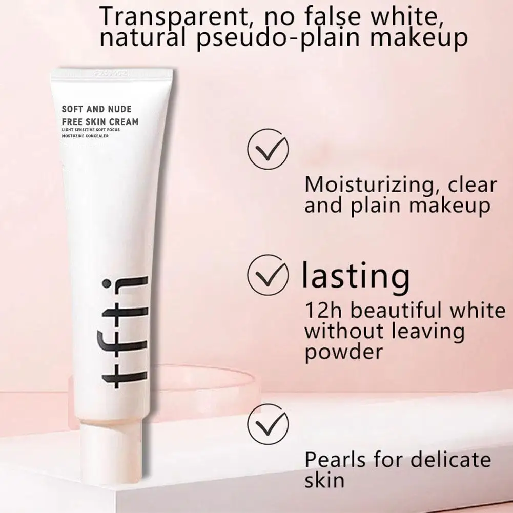 TFIT Base per il viso Primer Luce senza olio Copertura dei pori della pelle Correttore levigante Pori invisibili Fondotinta liquido Trucco cosmetico