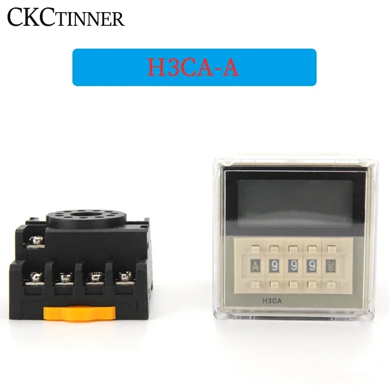 H3CA-A  Time relay delay timer 0.1S-9990h Pin Timer industrial household Digital solid state timer